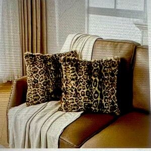 Leopard Print Throw Pillows Covers